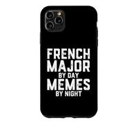 Carcasa para iPhone 11 Pro MAX Francés Mayor De Día Memes De Noche Estudiante Francófono