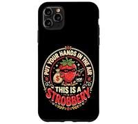 Carcasa para iPhone 11 Pro MAX Fresa Strobbery Comida Juego de Palabras Amante de la Fruta Foodie