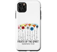 Carcasa para iPhone 11 Pro MAX Fruits of The Spirit Gálatas 5 22 Verso de la Biblia Cristiano