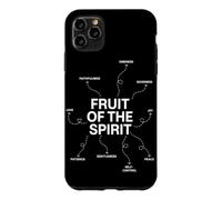 Carcasa para iPhone 11 Pro MAX Fruto del Espíritu Fe Cristiana Escritura Religiosa