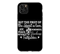 Carcasa para iPhone 11 Pro MAX Frutos del Espíritu: Amor, Alegría, Paz y Bondad