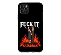 Carcasa para iPhone 11 Pro MAX Fuck It - Witch is Burning in Flame Smoking Adult Humor Meme