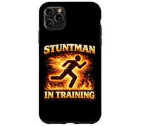 Carcasa para iPhone 11 Pro MAX Fuego Stuntman En Acción Entrenamiento Futuro Flame Intérprete