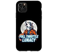 Carcasa para iPhone 11 Pro MAX Full Throttle Lunacy Howling Biker Wolf Graphic