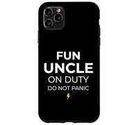 Carcasa para iPhone 11 Pro MAX Fun Uncle On Duty Do Not Panic Hermano Hermano
