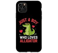 Carcasa para iPhone 11 Pro MAX Funny Animal Crocodile, Just a Boy Who Loves Alligator