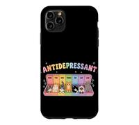 Carcasa para iPhone 11 Pro MAX Funny Cat Anti Depresivo Mamá Papá Niños Miau