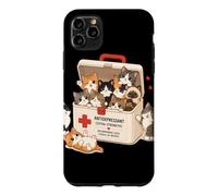 Carcasa para iPhone 11 Pro MAX Funny Cat Anti Depresivo Mamá Papá Niños Miau