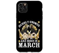 Carcasa para iPhone 11 Pro MAX Funny Champagne Birthday Gnomes For Women Are Born In March