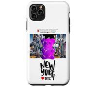 Carcasa para iPhone 11 Pro MAX Funny Colorful New YorkCity Jelly Bear Gum Artwork Graphic