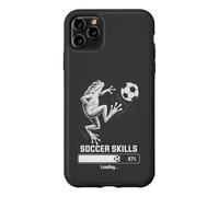 Carcasa para iPhone 11 Pro MAX Funny Frog FÚTBOL Habilidades Cargando Kick Off Club Juego En Coach