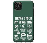 Carcasa para iPhone 11 Pro MAX Funny Gamer Videogame Things I Do in my Spare Time, Gaming
