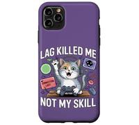 Carcasa para iPhone 11 Pro MAX Funny Gaming Cat Blaming Lag Lindo Felino Controller Design