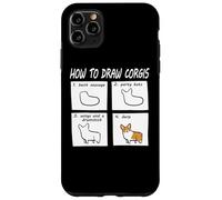 Carcasa para iPhone 11 Pro MAX Funny How To Draw Pembroke Welsh Corgi Dog Lover