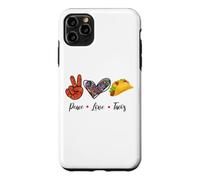 Carcasa para iPhone 11 Pro MAX Funny México Peace Love Tacos Souvenir Mexican Travel Latinx