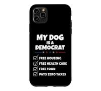 Carcasa para iPhone 11 Pro MAX Funny My Dog is A Democrat Free Housing Humor Men Women