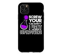 Carcasa para iPhone 11 Pro MAX Funny Nerd Quiero Superpoderes Profesor de Química Periódica