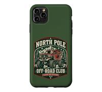 Carcasa para iPhone 11 Pro MAX Funny North Pole Off-Road Club Sleigh Rig División Navidad