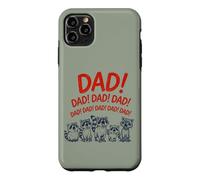 Carcasa para iPhone 11 Pro MAX Funny Raccoon Dad Yelling Raccoons Father's Day
