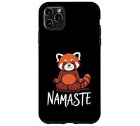 Carcasa para iPhone 11 Pro MAX Funny Red Panda Namaste Yoga Humor Fire Fox For Women Girls
