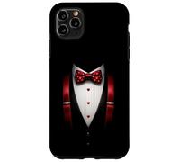 Carcasa para iPhone 11 Pro MAX Funny Suit Costume Formal Bow Tie Halloween Tuxedo