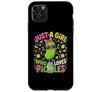Carcasa para iPhone 11 Pro MAX Funny Toddler Pickle Costume, Just a Girl Who Loves Pickles