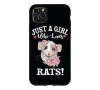 Carcasa para iPhone 11 Pro MAX Funny Womens Kids Just A Girl Who Loves Dumbo Ear Rats Lover