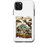 Carcasa para iPhone 11 Pro MAX Futuristic Dinosaur Battle Sci Fi Action Art Warrior
