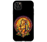 Carcasa para iPhone 11 Pro MAX Ganesha Vitral Mandala Hindú Dios Hinduismo Yoga