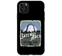 Carcasa para iPhone 11 Pro MAX Gateway Arch National Park - Recuerdo Vintage de Vacaciones
