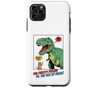 Carcasa para iPhone 11 Pro MAX Gato Dedo Medio T-Rex Dinosaurio Pop Art Tiranosaurio