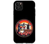 Carcasa para iPhone 11 Pro MAX Gato En Holanda! Divertido Zaanse Schans Y Amsterdam Holandés Viaje