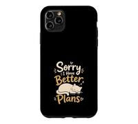 Carcasa para iPhone 11 Pro MAX Gato Perezoso Divertido Mejores Planes