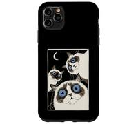 Carcasa para iPhone 11 Pro MAX Gatos Ragdoll Trio Ojos Azules para Cat Mom o Dad