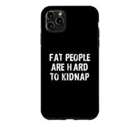 Carcasa para iPhone 11 Pro MAX Gente Gorda difícil de Secuestrar/Divertido diseño de Entrenamiento de Gimnasio