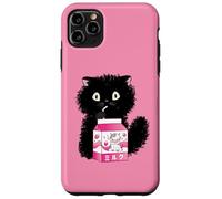 Carcasa para iPhone 11 Pro MAX Girls Cute Cat Strawberry Milk Kawaii Cow and Kitten