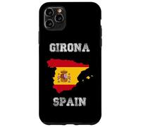 Carcasa para iPhone 11 Pro MAX Girona España Vintage España Bandera Mapa Diseño