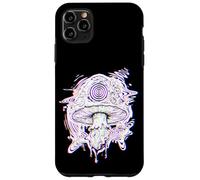 Carcasa para iPhone 11 Pro MAX Glitch Mushroom Trippy Techno Rave Party Psicodélico