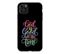 Carcasa para iPhone 11 Pro MAX God Is Good All The Time Christian Cute Bible Versículo