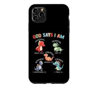Carcasa para iPhone 11 Pro MAX God Says I Am Dinosaur Bible Verses