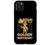 Carcasa para iPhone 11 Pro MAX Golden Birthday Boys Girls Bday Fiesta de cumpleaños Bombero