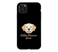 Carcasa para iPhone 11 Pro MAX Golden Retriever Lover Minimal Dog Face Art
