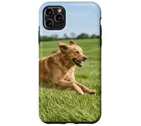 Carcasa para iPhone 11 Pro MAX Golden Retriever Perro Corriendo Campo Abierto Soleado Escena Al