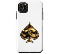Carcasa para iPhone 11 Pro MAX Golden Spade Sunglasses Poker Casino Lucky Symbol