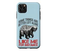 Carcasa para iPhone 11 Pro MAX Gracioso Algunas Cosas Son Mejor dejarlas Solas como yo por Ejemplo