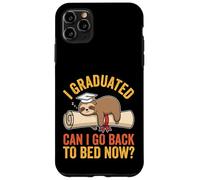 Carcasa para iPhone 11 Pro MAX Graduación de Perezoso Gracioso I Graduated Can I Go Back To Bed Now