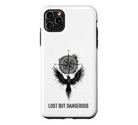 Carcasa para iPhone 11 Pro MAX Gráfico de ala de brújula perdida Pero peligrosa