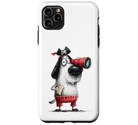Carcasa para iPhone 11 Pro MAX Gráfico de Aventuras con Forma de catalejo para Perros Buccaneer