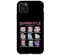 Carcasa para iPhone 11 Pro MAX Gráfico de Axolotl de Gamesolotls of The World Cute Gamer