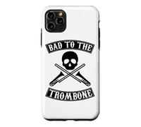 Carcasa para iPhone 11 Pro MAX Gráfico de Bad To The Trombone Pun Skull